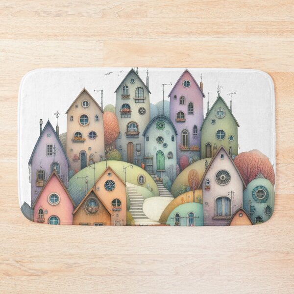 Item preview, Charming Village on a Tranquil Day designed and sold by Beyondnote-Art.