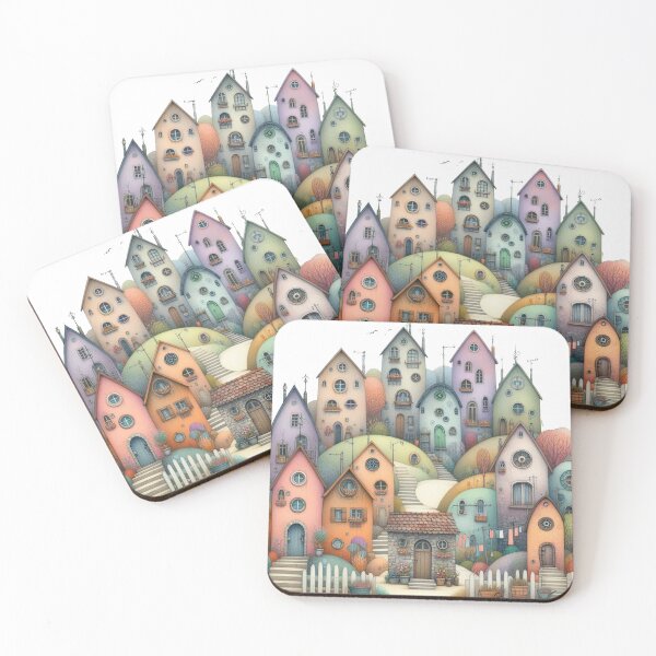 Item preview, Charming Village on a Tranquil Day designed and sold by Beyondnote-Art.