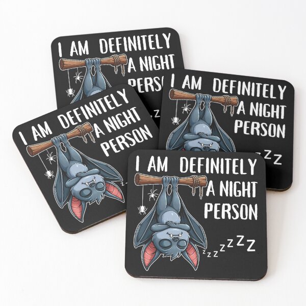 Item preview, FUNNY SLEEPING BAT NOCTURNAL ANIMAL SLEEP LOVER NIGHT PERSON designed and sold by NiibDesigns.