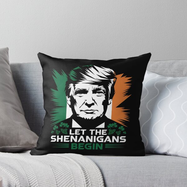 Item preview, Let The Shenanigans Begin Funny Trump St Patricks Day - This funny gift is perfect for Trump supporters, conservatives, and St. Patrick’s Day lovers.  designed and sold by ZyziowskyArt.