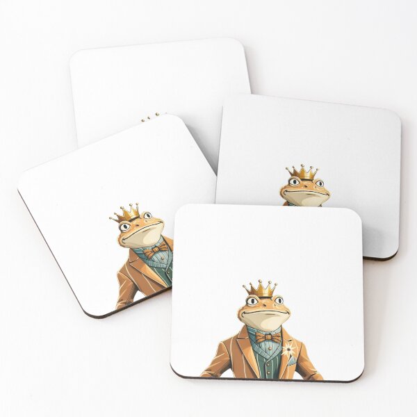 Item preview, The Dapper Frog King – Elegant & Regal Amphibian designed and sold by artiviohub.