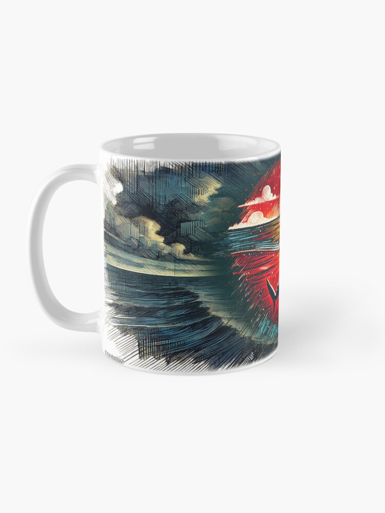 Aperçu 3 sur 6. Mug à café avec l'œuvre Furtif. créée et vendue par Vinidal.