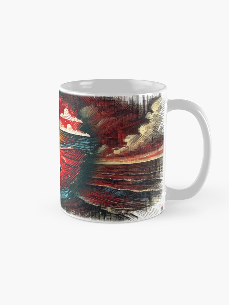 Aperçu 5 sur 6. Mug à café avec l'œuvre Furtif. créée et vendue par Vinidal.