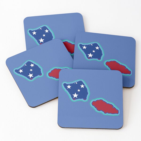 Item preview, Samoa Map with Samoan Flag designed and sold by Havocgirl.