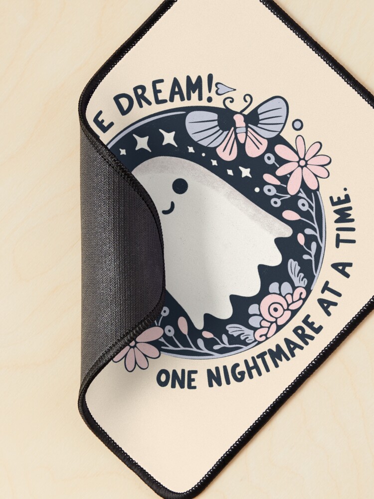 Thumbnail 2 von 5, Mauspad, Living the dream - cute ghost designt und verkauft von Itouchedabee.