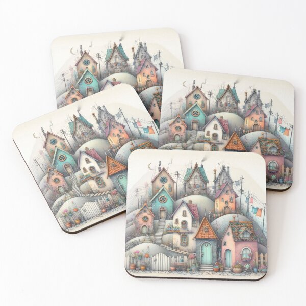 Item preview, Charming Village on a Tranquil Day designed and sold by Beyondnote-Art.