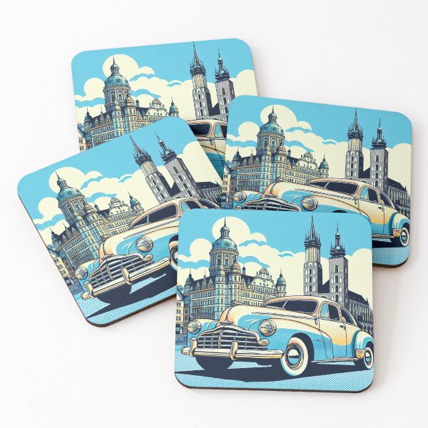 Item preview, Coche clásico estilo pop art designed and sold by Dogandesighn.
