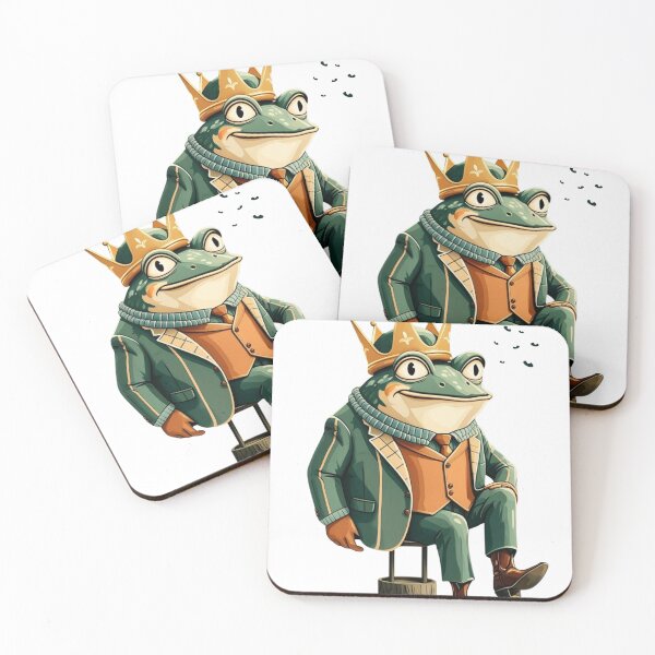 Item preview, The Sophisticated Frog King – Regal & Stylish Amphibian designed and sold by artiviohub.