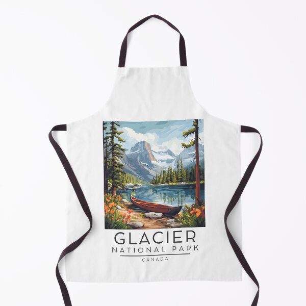 Item preview, Ilustración vintage del Parque Nacional Glaciar, Canadá designed and sold by GoodOldVintage.