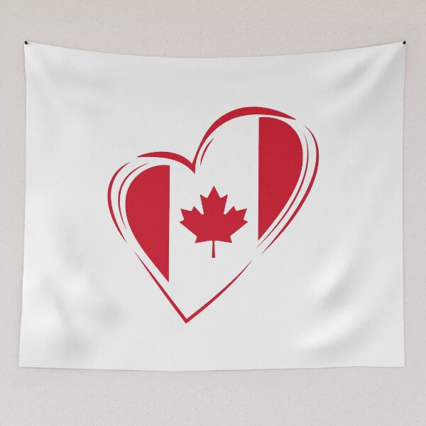 Item preview, Canadian Flag Love Canada proud Canadian heart designed and sold by CyberArtistOne.
