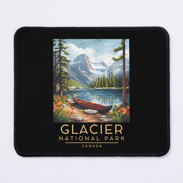 Item preview, A Vintage Illustration of Glacier National Park - Canada  designed and sold by GoodOldVintage.
