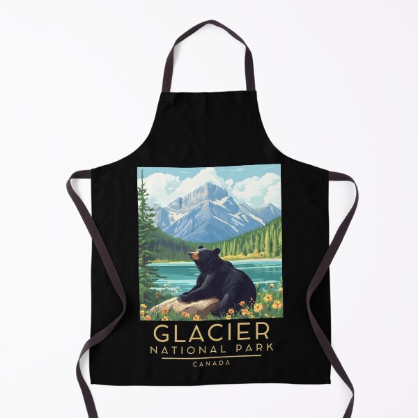 Item preview, Ilustración vintage del Parque Nacional Glaciar, Canadá designed and sold by GoodOldVintage.