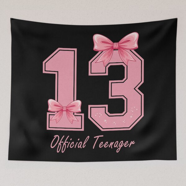 Item preview, 13 Year Old Pink Coquette Bow Official Teenager 13th Bday designed and sold by Blok45.