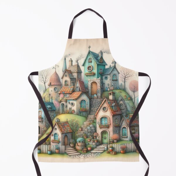 Item preview, Charming Village on a Tranquil Day designed and sold by Beyondnote-Art.