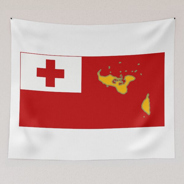 Item preview, Tonga Flag with Map of Tonga designed and sold by Havocgirl.