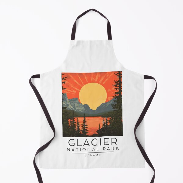 Item preview, A Vintage Illustration of Glacier National Park - Canada  designed and sold by GoodOldVintage.