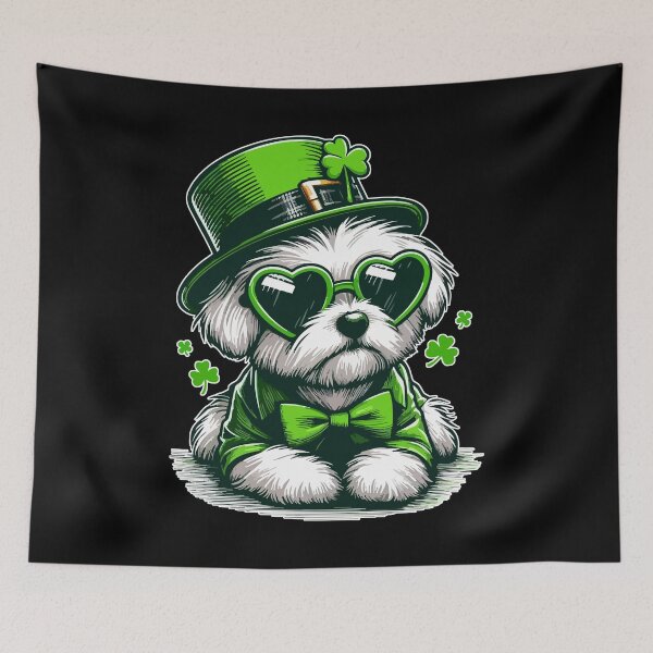 Item preview, Maltese Dog St Patricks Day designed and sold by TomFrontierArt.