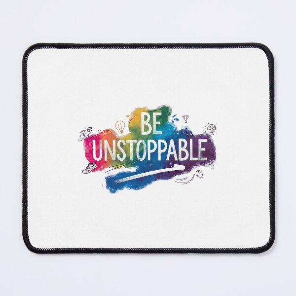 Item preview, Be Unstoppable - Cute Watercolor Motivational Quotes designed and sold by RiceArtShop.