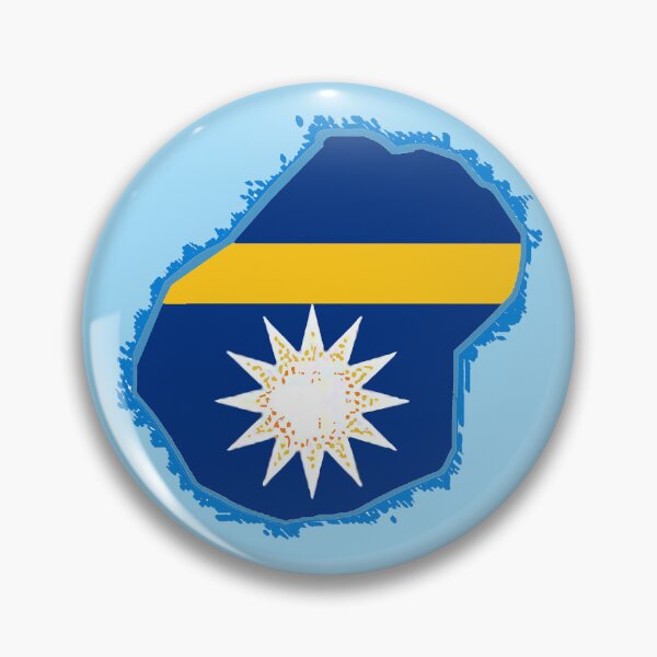 Item preview, Nauru Map with Nauruan Flag designed and sold by Havocgirl.