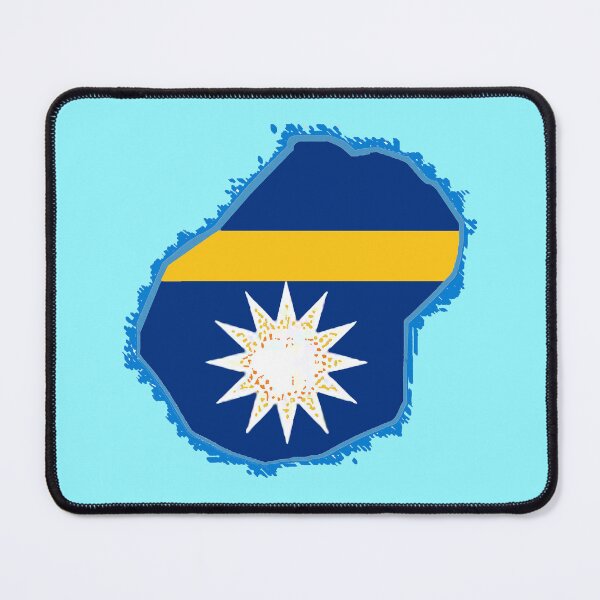 Item preview, Nauru Map with Nauruan Flag designed and sold by Havocgirl.