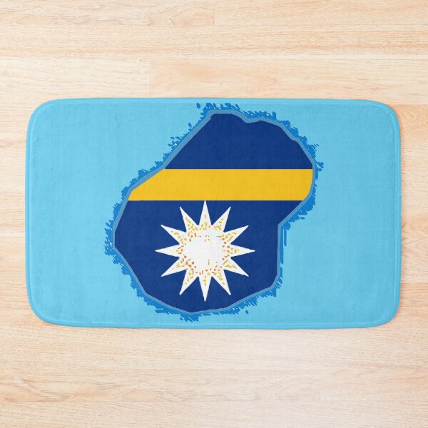 Item preview, Nauru Map with Nauruan Flag designed and sold by Havocgirl.