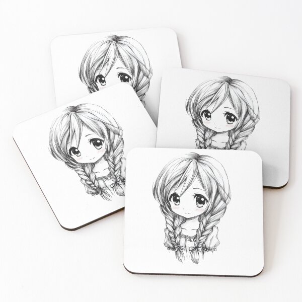 Item preview, Cute Chibi Anime Girl Ink Style designed and sold by InkDreamMotion.