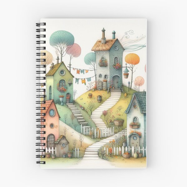 Item preview, Charming Village on a Tranquil Day designed and sold by Beyondnote-Art.
