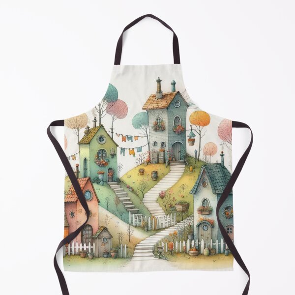 Item preview, Charming Village on a Tranquil Day designed and sold by Beyondnote-Art.