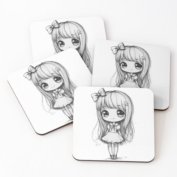 Item preview, Chibi Anime Girl Ink-Style designed and sold by InkDreamMotion.