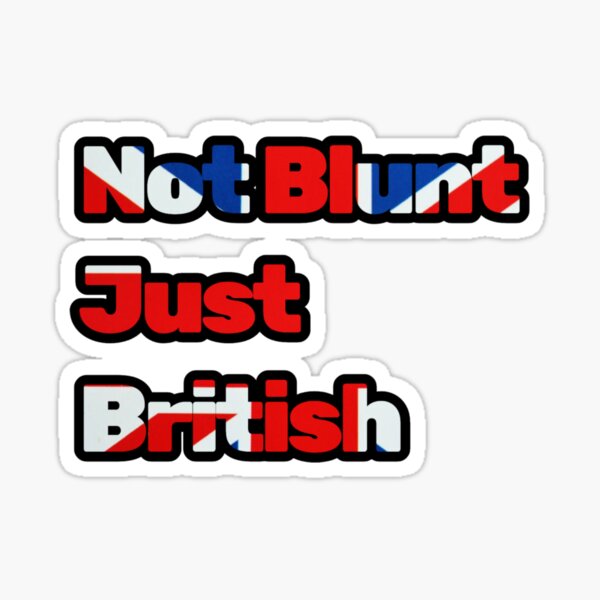 Aperçu de l'œuvre Pas brutal, juste britannique – Conception typographique du drapeau Union Jack créée et vendue par RebelRootsRealm.