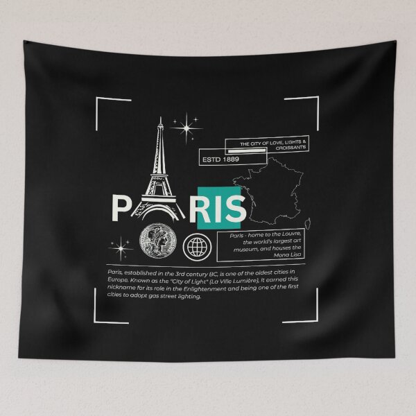 Item preview, Paris - the City of Love, Lights, and Croissants designed and sold by BumbleChynxBee.