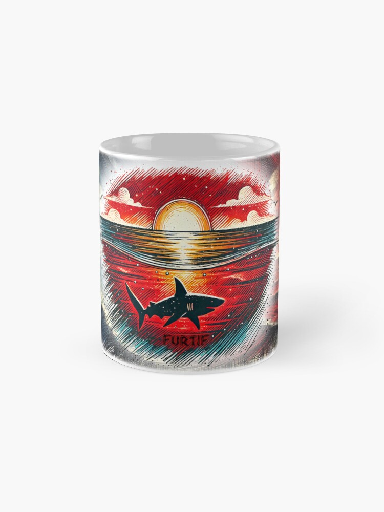 Aperçu 4 sur 6. Mug à café avec l'œuvre Furtif. Modèle N°2. créée et vendue par Vinidal.