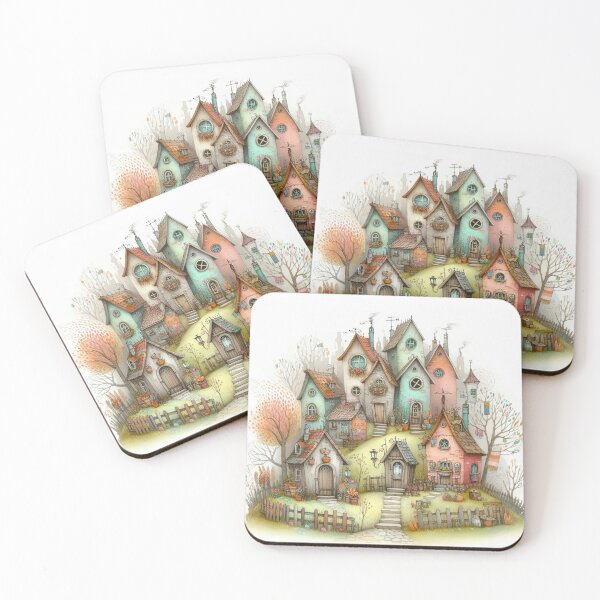 Item preview, Charming Village on a Tranquil Day designed and sold by Beyondnote-Art.