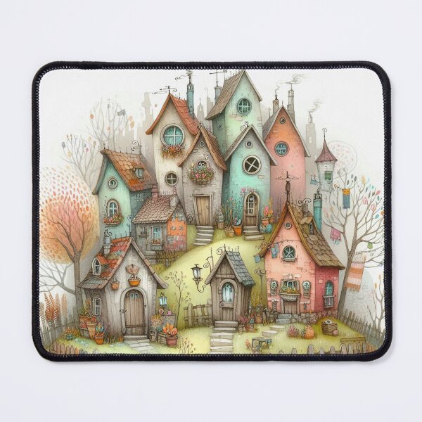Item preview, Charming Village on a Tranquil Day designed and sold by Beyondnote-Art.