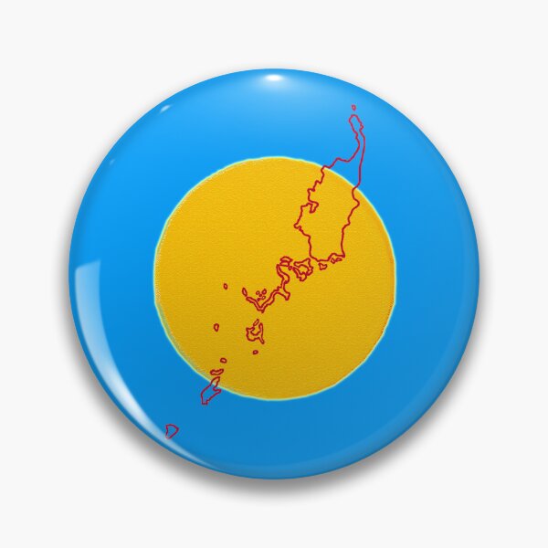 Item preview, Palau Flag with Map of Palau designed and sold by Havocgirl.