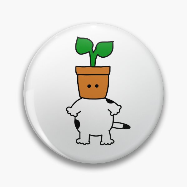 Item preview, a Cat with the flowerpot designed and sold by superbaechoo.