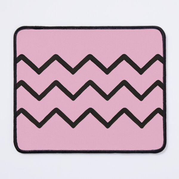 Item preview, Zigzag Chameleon Pattern (Mono - Dusty Pink Background) designed and sold by IskandarDesigns.