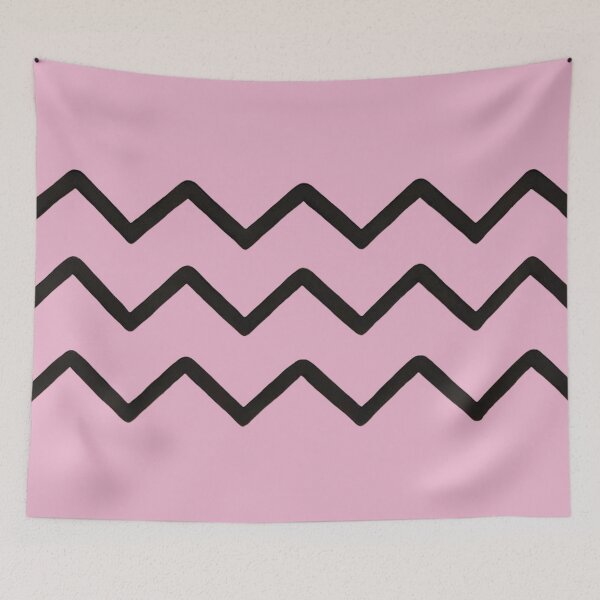 Item preview, Zigzag Chameleon Pattern (Mono - Dusty Pink Background) designed and sold by IskandarDesigns.