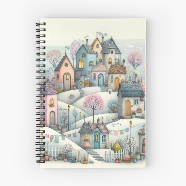 Item preview, Charming Village on a Tranquil Day designed and sold by Beyondnote-Art.