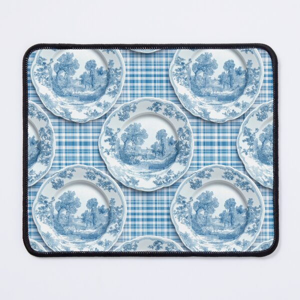 Item preview, Vintage Blue Chinoiserie Plate Pattern - Classic Cottagecore Aesthetic designed and sold by SheilasDigitalStudio.