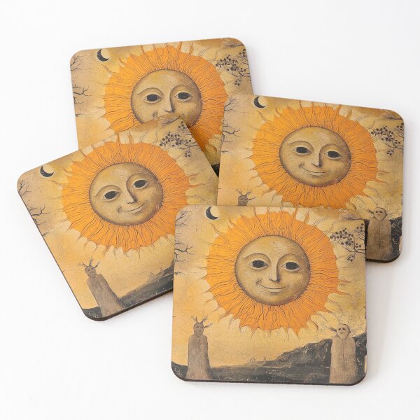 Item preview, Ancient Sun Cult: Weird, Strange, Medieval Digital Painting designed and sold by Fantasy Masterpiece.
