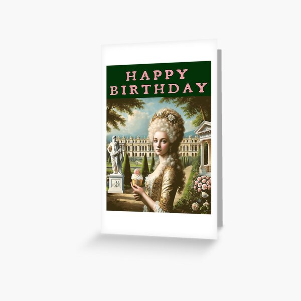 Item preview, Pensive Queen Marie Antoinette of France with a cupcake at the Palace of Versailles designed and sold by bushwombat.
