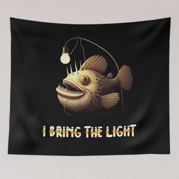 Item preview, Anglerfish I Bring The Light - Funny Anglerfish Lover  designed and sold by Smix Pixels.