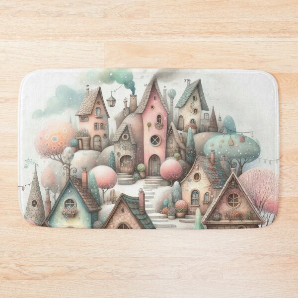 Item preview, Charming Village on a Tranquil Day designed and sold by Beyondnote-Art.