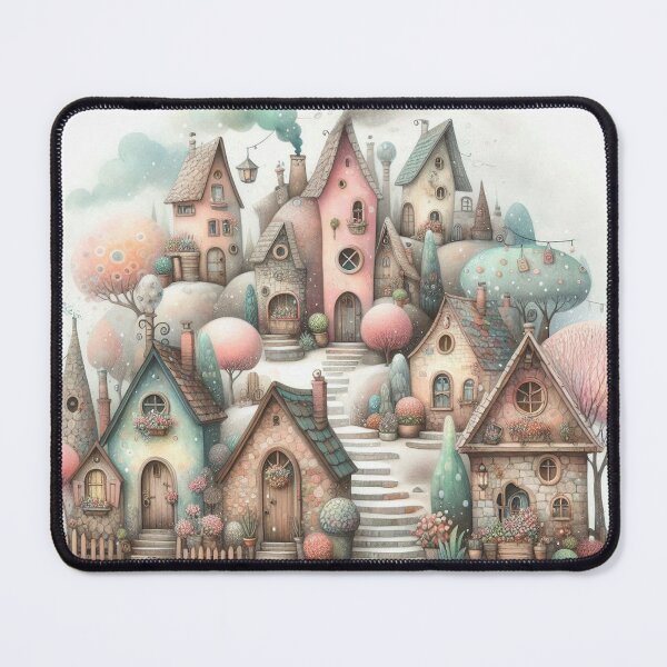 Item preview, Charming Village on a Tranquil Day designed and sold by Beyondnote-Art.