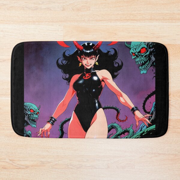 Item preview, Cute Anime Manga Demon Girl retro Animation illustration art designed and sold by Vintage Designs +.
