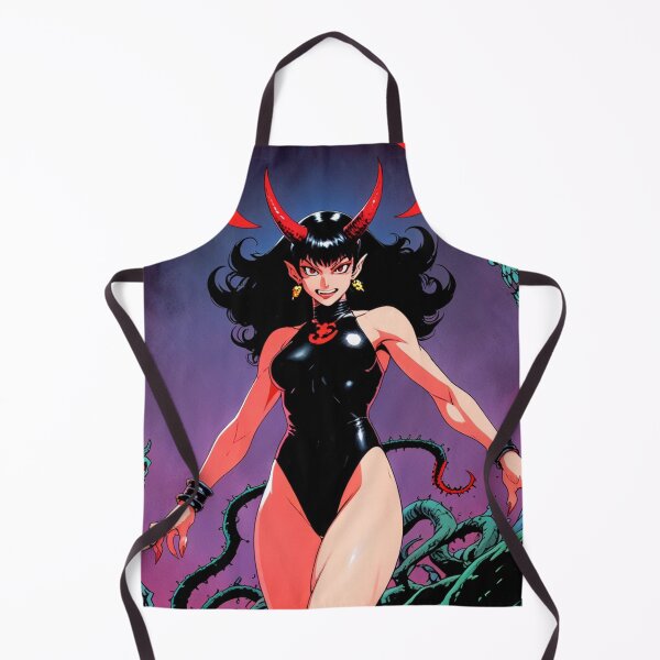 Item preview, Cute Anime Manga Demon Girl retro Animation illustration art designed and sold by Vintage Designs +.
