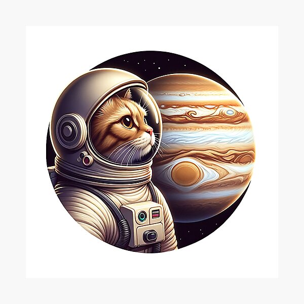 Item preview, astronaut cat designed and sold by kamas2k.