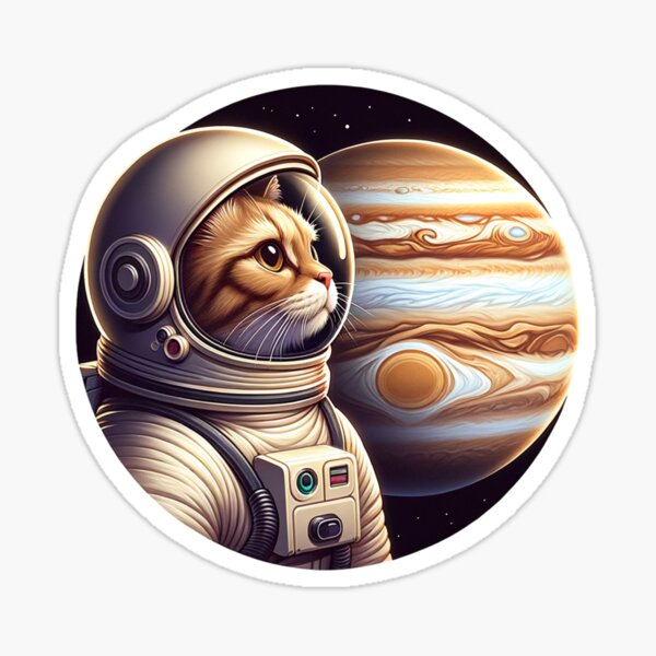 Item preview, astronaut cat designed and sold by kamas2k.