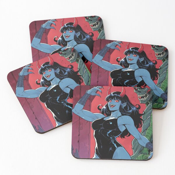 Item preview,  Cute Anime Manga Demon Girl retro Animation illustration art designed and sold by Vintage Designs +.